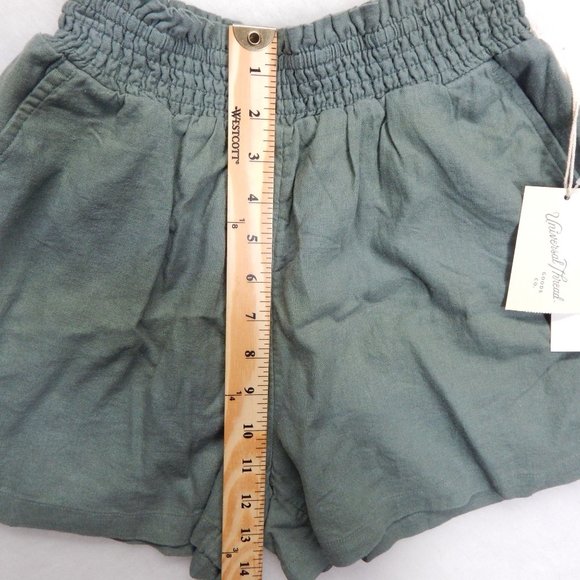 Universal Thread High Rise Elastic Waist Shorts Women's Relaxed Green Size XS - Picture 8 of 9